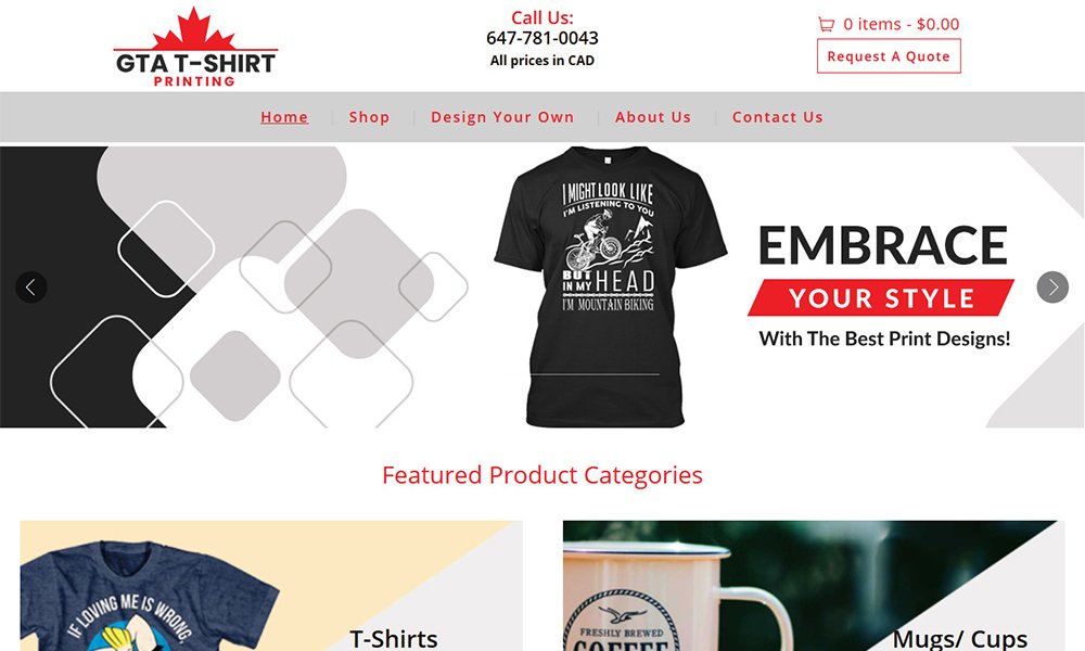 eCommerce Website Design Brampton
