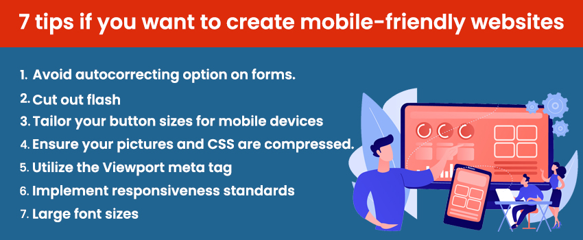 7 tips if you want to create mobile-friendly websites